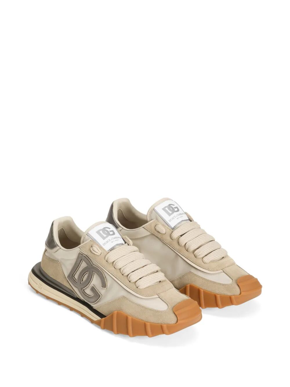 Dolce & Gabbana Men Dg Athletic Fabric And Suede Sneakers