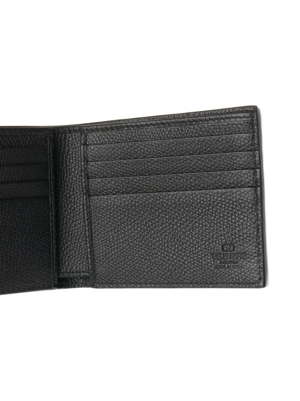VALENTINO GARAVANI Vlogo Signature Grainy Calfskin Bi-Fold Wallet Women