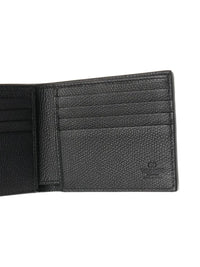 VALENTINO GARAVANI Vlogo Signature Grainy Calfskin Bi-Fold Wallet Women