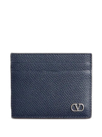 VALENTINO GARAVANI Vlogo Signature Garnet Calfskin Card Holder Women