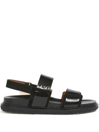 Marni Women Fussbett Double-Strap Leather Sandals