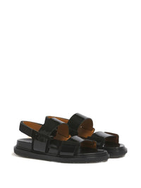 Marni Women Fussbett Double-Strap Leather Sandals