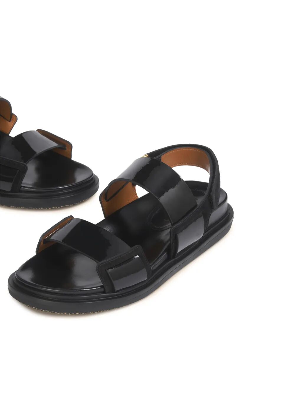 Marni Women Fussbett Double-Strap Leather Sandals