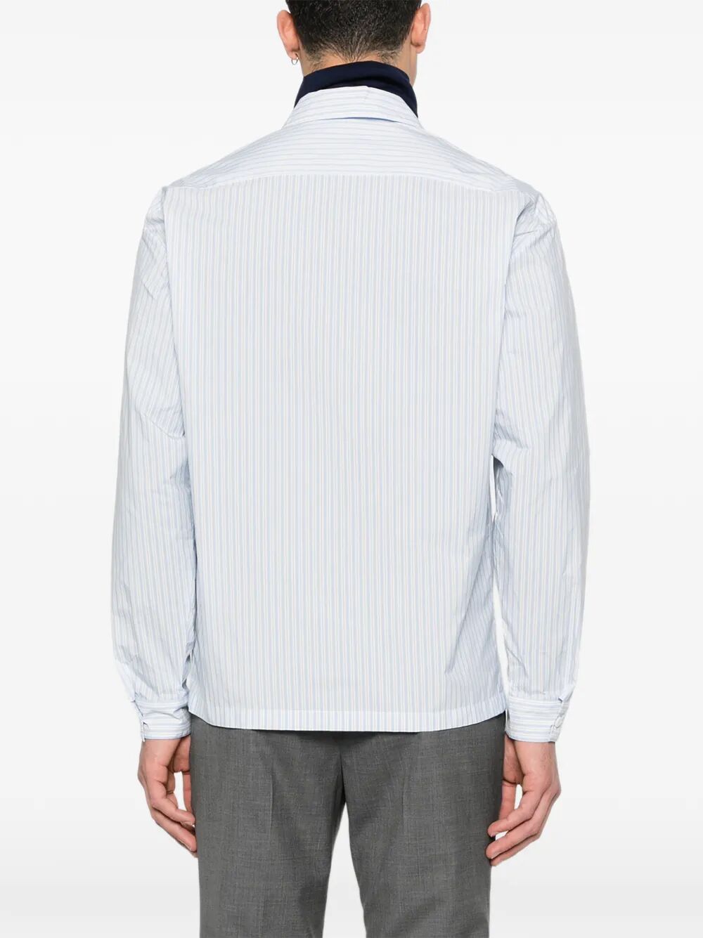 PRADA Prada Men Striped Shirt With Full Zip