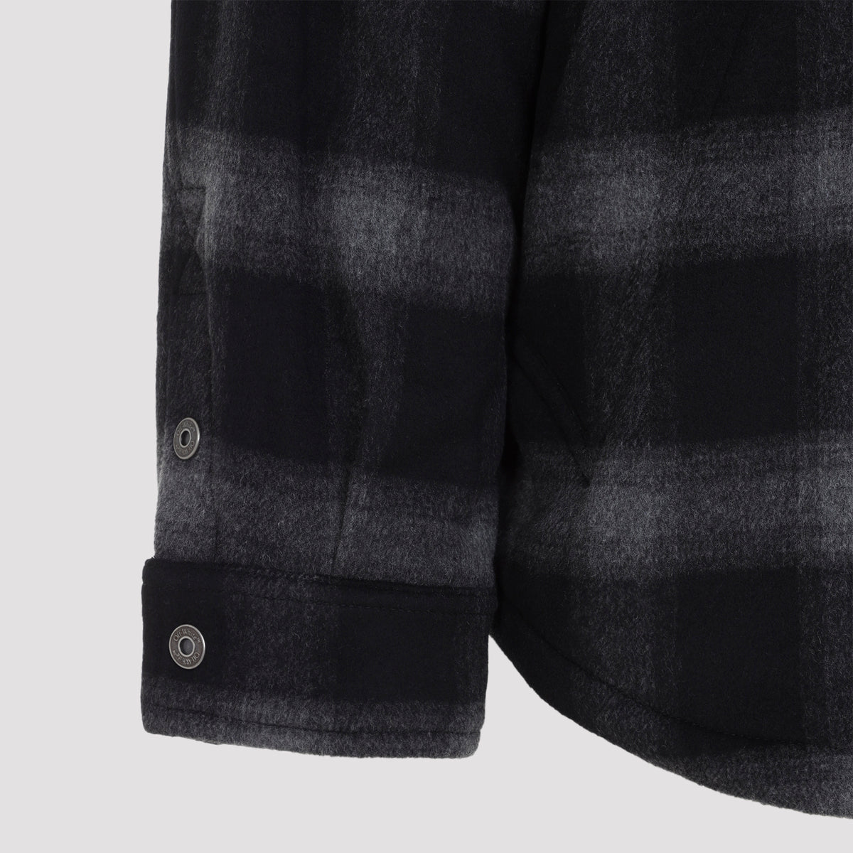 OFF-WHITE Off-White Flannel Wool Overshirt Padded Coat Men