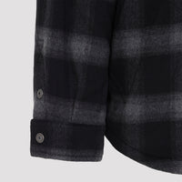 OFF-WHITE Off-White Flannel Wool Overshirt Padded Coat Men