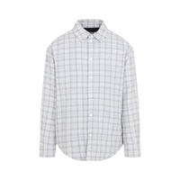 Off-White Flannel Wool Overshirt Padded Coat Men