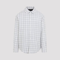 Off-White Flannel Wool Overshirt Padded Coat Men
