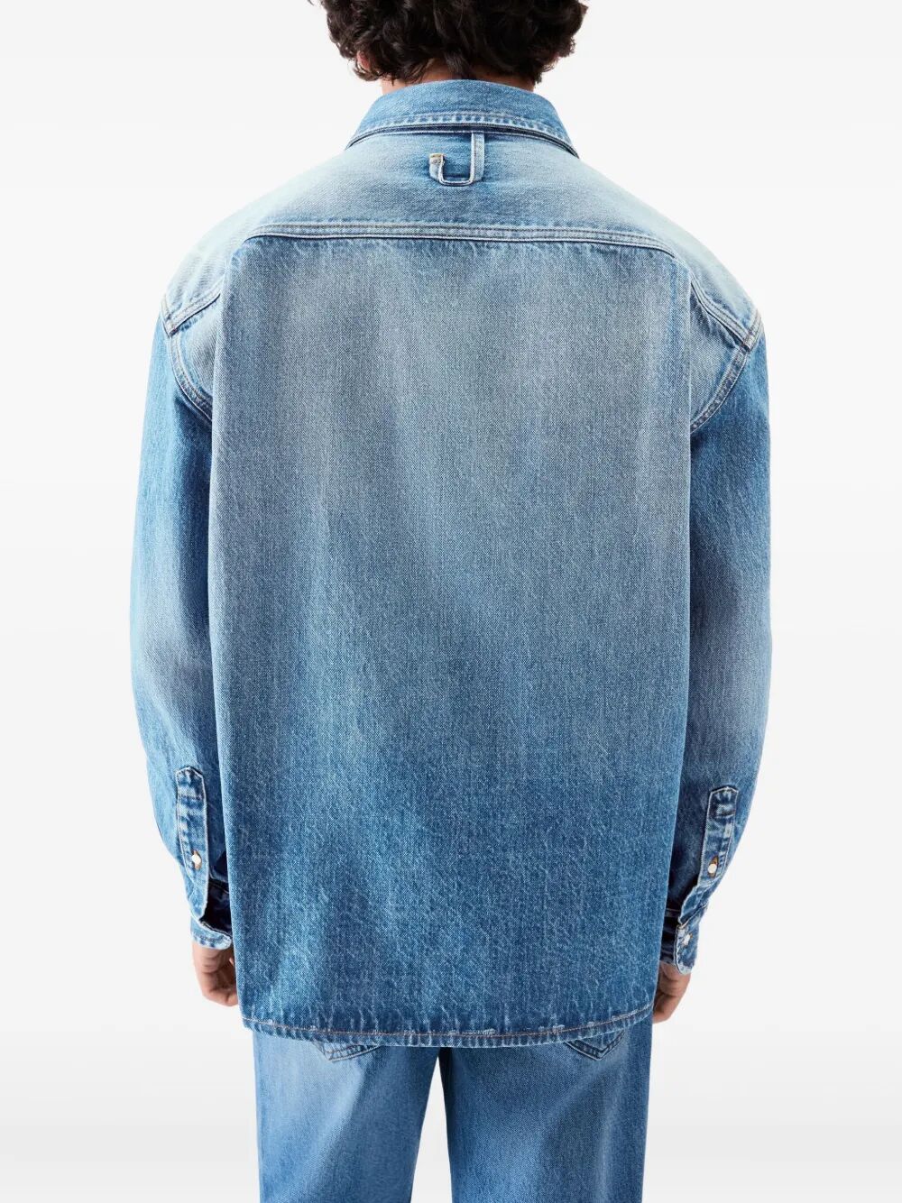 JACQUEMUS Jacquemus Men La Chemise De-Nimes Simon With Embroidered Logo