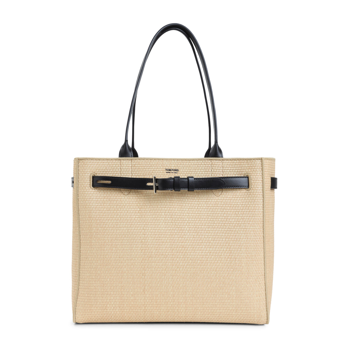 TOM FORD Raffia Smooth Calf Medium Tote Women