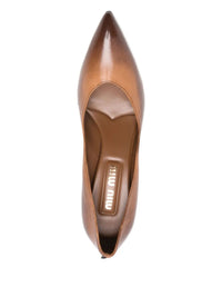 Miu Miu Women Ayers Vintage-Effect Leather Pumps
