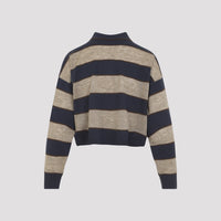Brunello Cucinelli Jersey Striped Polo Women