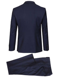 Tagliatore Men Blue Pinstripe Suit
