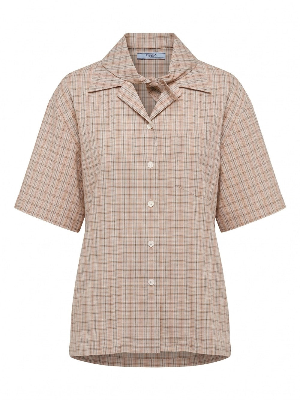 Prada Women Madras Print Shirt