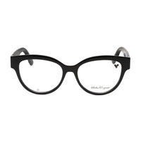 Salvatore Ferragamo Eyeglasses Cat Eye Full Rim, Havana Frame and Clear Demo Lenses Lens SF2957E240