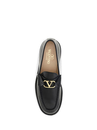 VALENTINO GARAVANI Valentino Garavani Women Vlogo Signature Leather Loafers