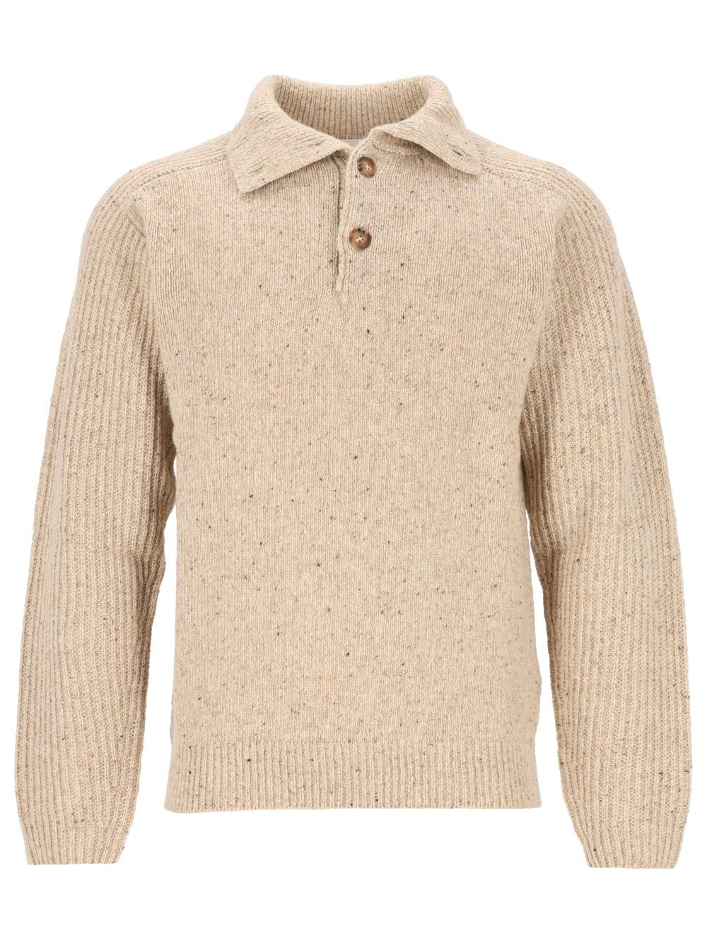 Marant Marant Men "Ken-Gb" Melange Polo Sweater