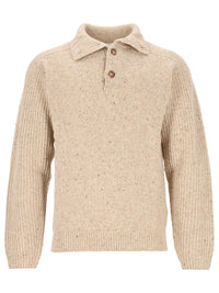 Marant Marant Men "Ken-Gb" Melange Polo Sweater