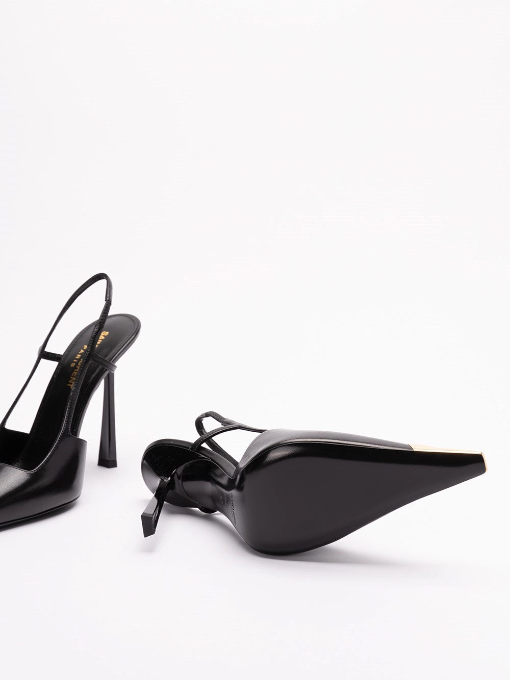 Saint Laurent Women Jeanne Slingback Pumps In Smooth Leather