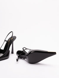 Saint Laurent Women Jeanne Slingback Pumps In Smooth Leather