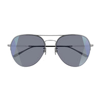 Bottega Veneta Sunglasses Aviator Full Rim, Ruthenium/Black Frame and Grey Lens BV0247S005