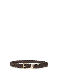 Brunello Cucinelli Men Leather Woven Belt