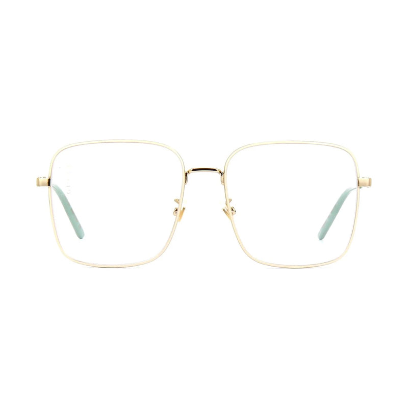 Gucci Gucci Eyeglasses Aviator Full Rim, Gold Frame and Clear Demo Lenses Lens GG0445O001
