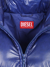 Diesel Men Quilted Taslan Down Jacket With Viraloff® Treatment