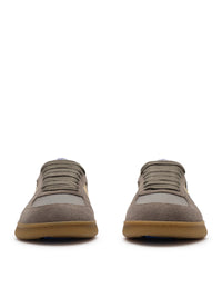 Burberry Men Terrace Sneaker In Leather, Suede And Check