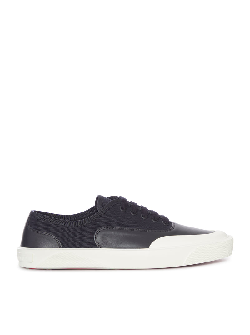 Christian Louboutin Men Tactical Skate Sneakers In Calfskin And Cotton