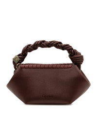 Ganni Women Bou Mini Tressé Shoulder Bag In Hammered Leather