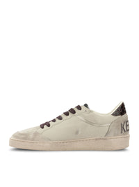 Golden Goose Deluxe Brand Men Ball-Star Sneakers In Leather With Crocodile Inserts