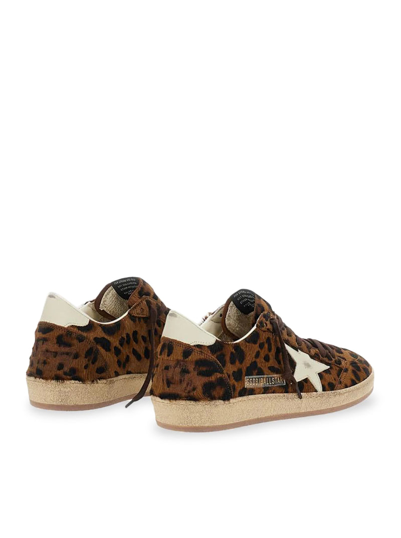 Golden Goose Deluxe Brand Women Brown Leather Ball-Star Sneakers