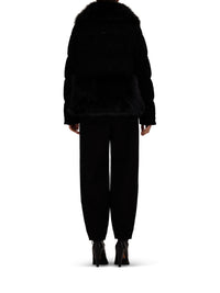 Herno Women Faux Fur Jacket With Astrakhan Effect