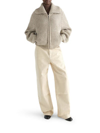 Lemaire Women Alpaca Zip-Up Cardigan