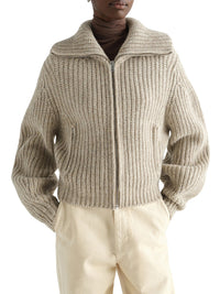 Lemaire Women Alpaca Zip-Up Cardigan