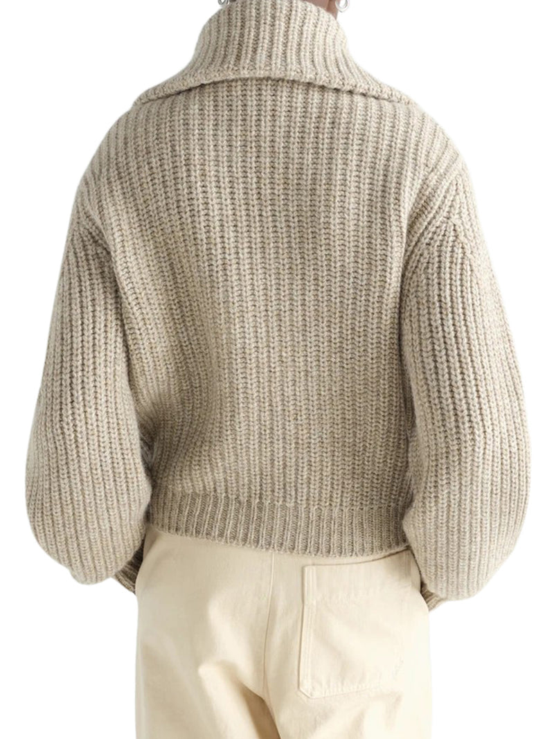 Lemaire Women Alpaca Zip-Up Cardigan