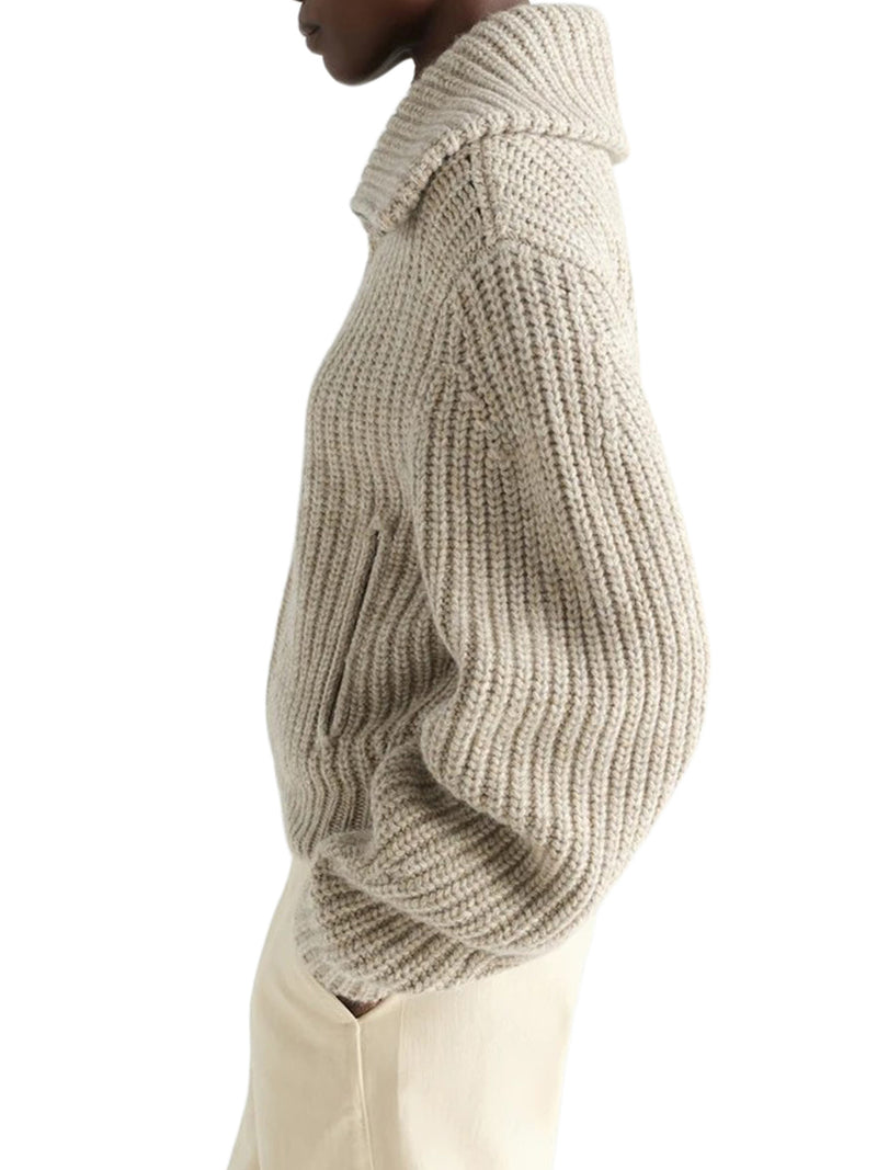 Lemaire Women Alpaca Zip-Up Cardigan