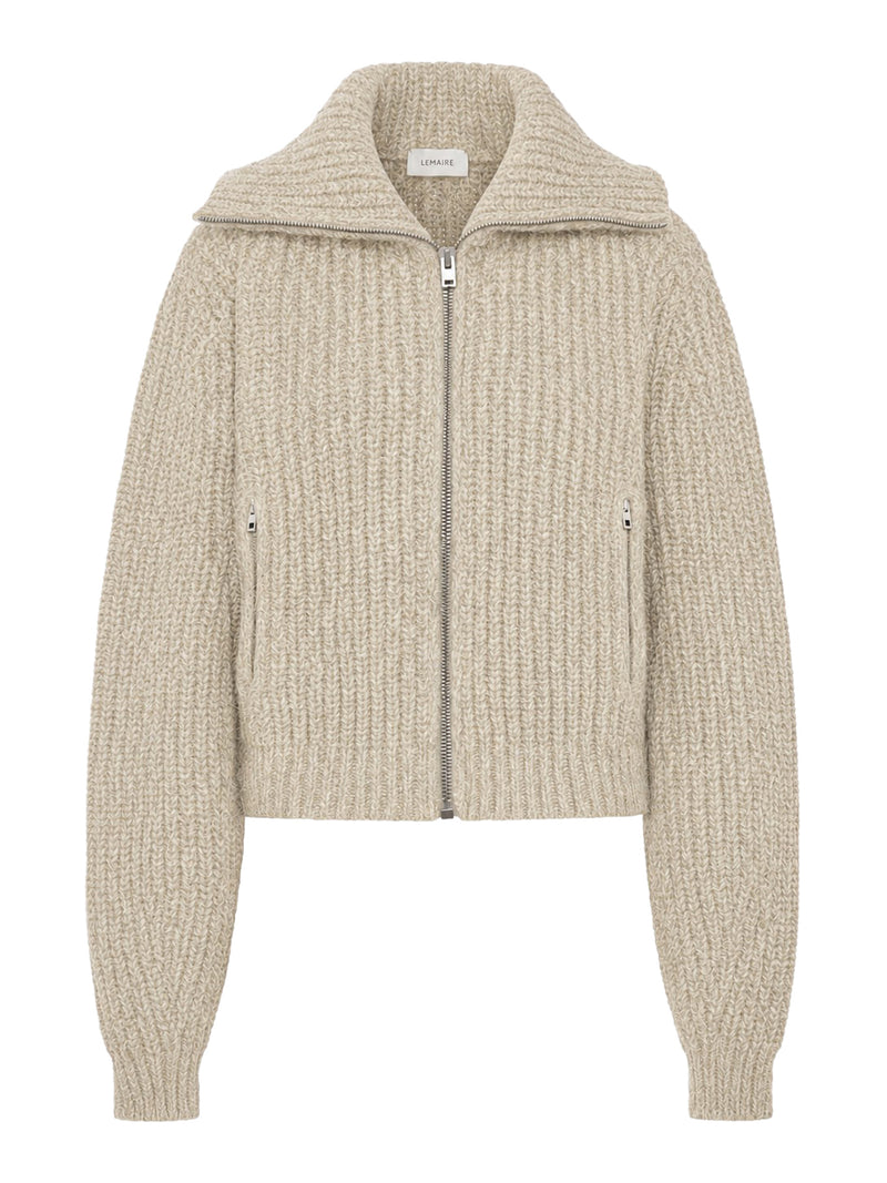 Lemaire Women Alpaca Zip-Up Cardigan