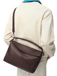 Loewe Men Large Puzzle Bag In Soft Calfskin
