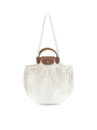 Longchamp Women Le Pliage Filet Handle Bag L