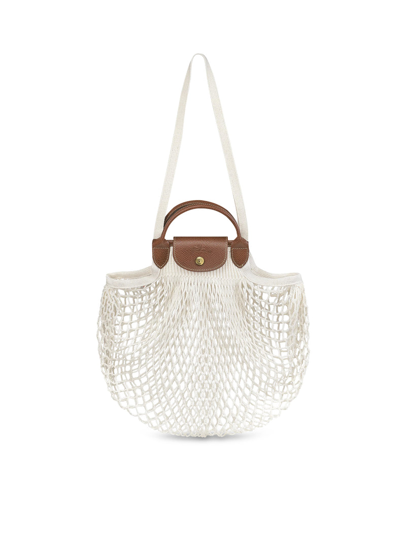 Longchamp Women Le Pliage Filet Handle Bag L