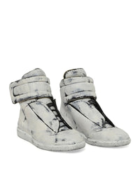 Maison Margiela Men Future Mid-Top Sneaker In Patent White