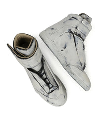 Maison Margiela Men Future Mid-Top Sneaker In Patent White
