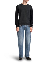 Maison Margiela Men Color-Block Crew-Neck Sweater