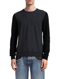 Maison Margiela Men Color-Block Crew-Neck Sweater