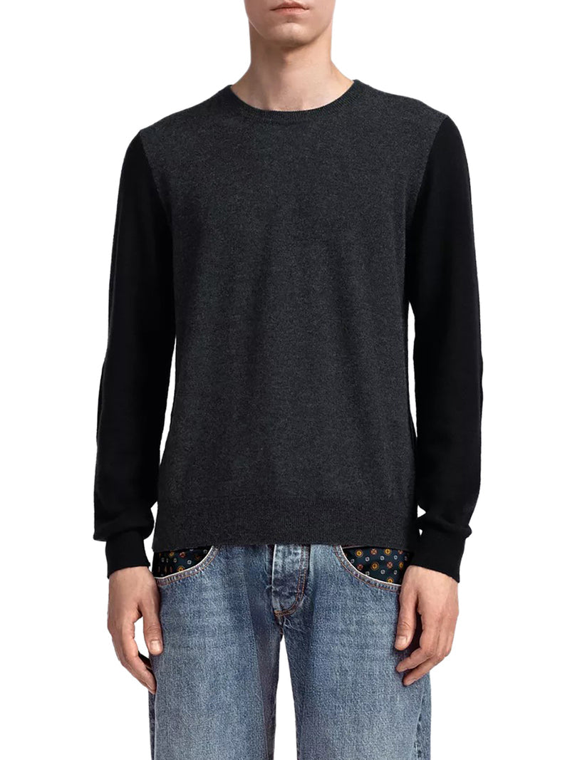 Maison Margiela Men Color-Block Crew-Neck Sweater