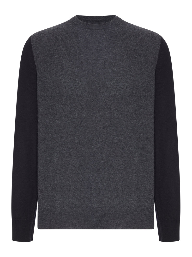 Maison Margiela Men Color-Block Crew-Neck Sweater