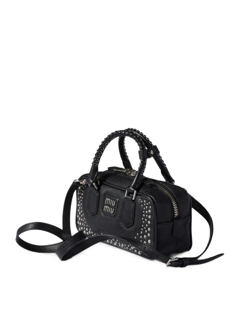 Miu Miu Women Studded Leather Arcadie Bag