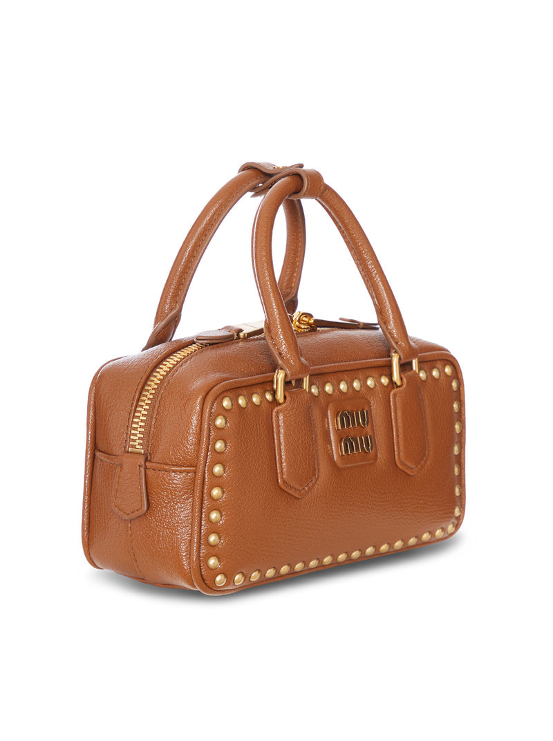 Miu Miu Women Arcadie Bag With Gold Studs